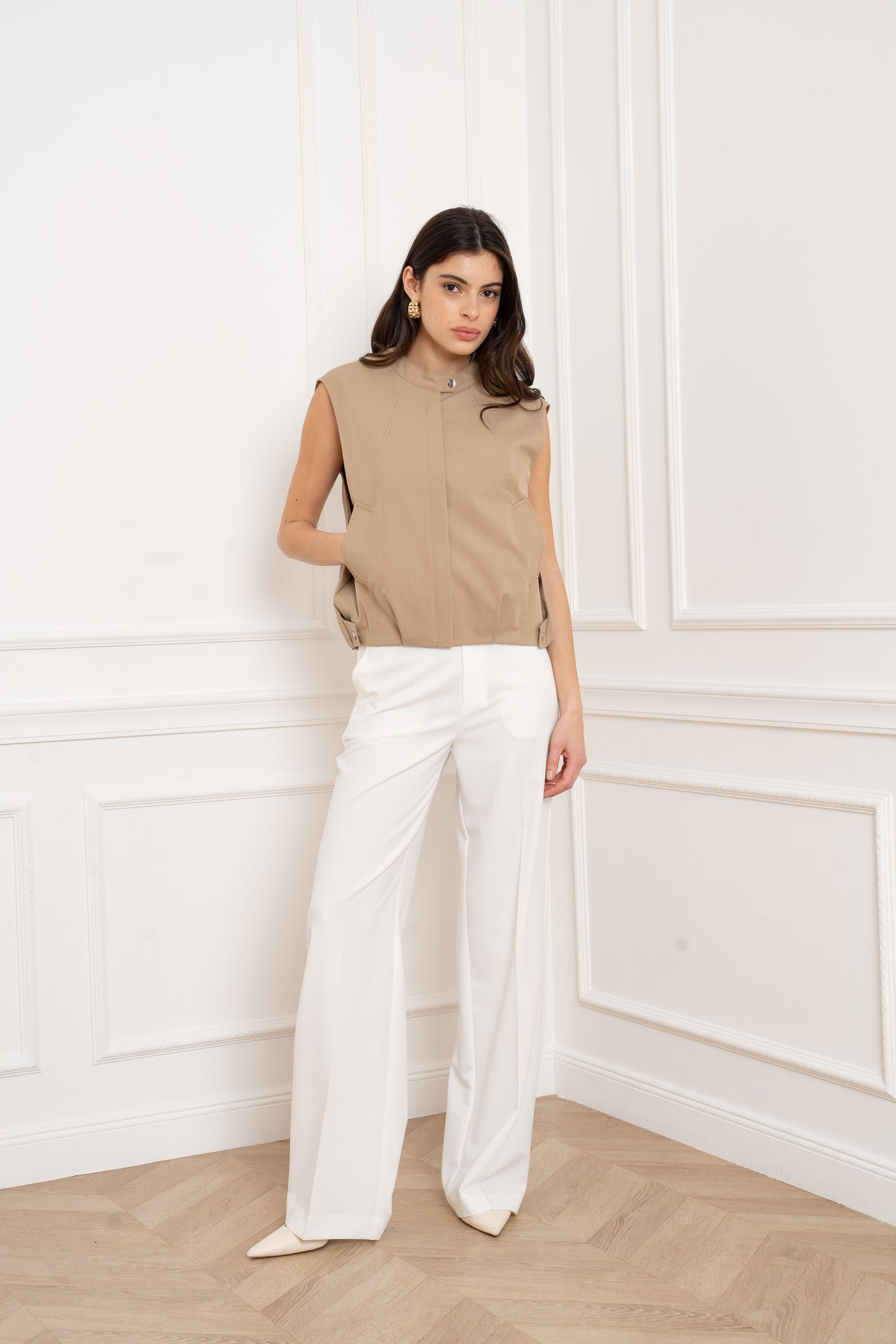 ANYA BEIGE GILET
