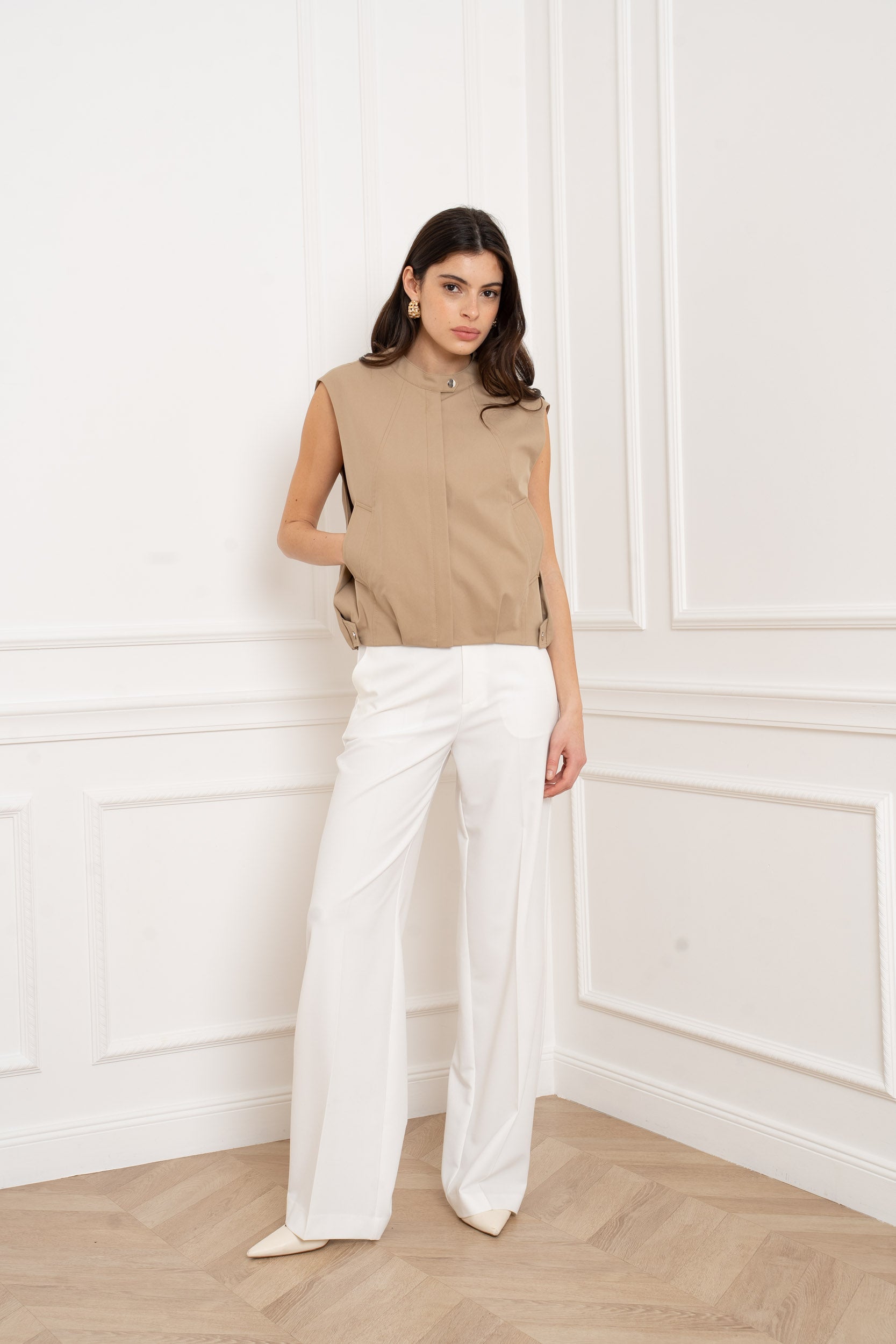 ANYA BEIGE GILET