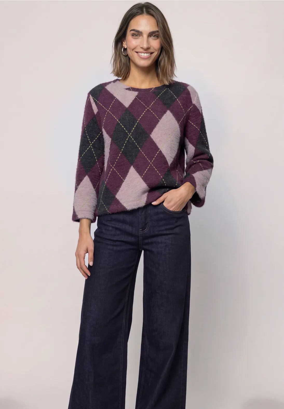 RANIA PLUM  KNIT