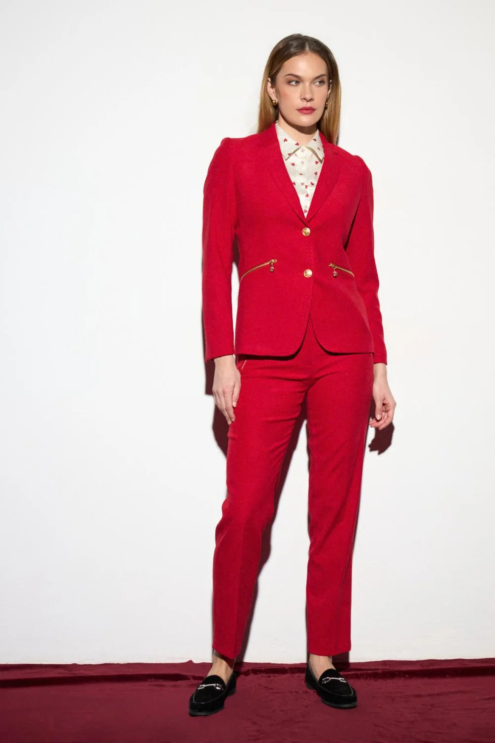 ELENI RED BLAZER