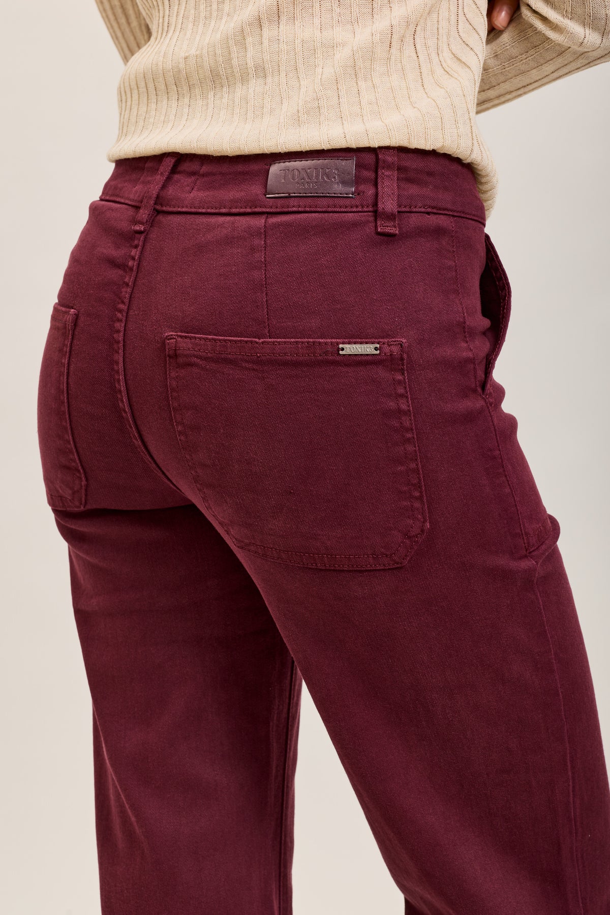 TERI BURGUNDY JEANS