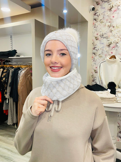 JULIA CREAM HAT SET