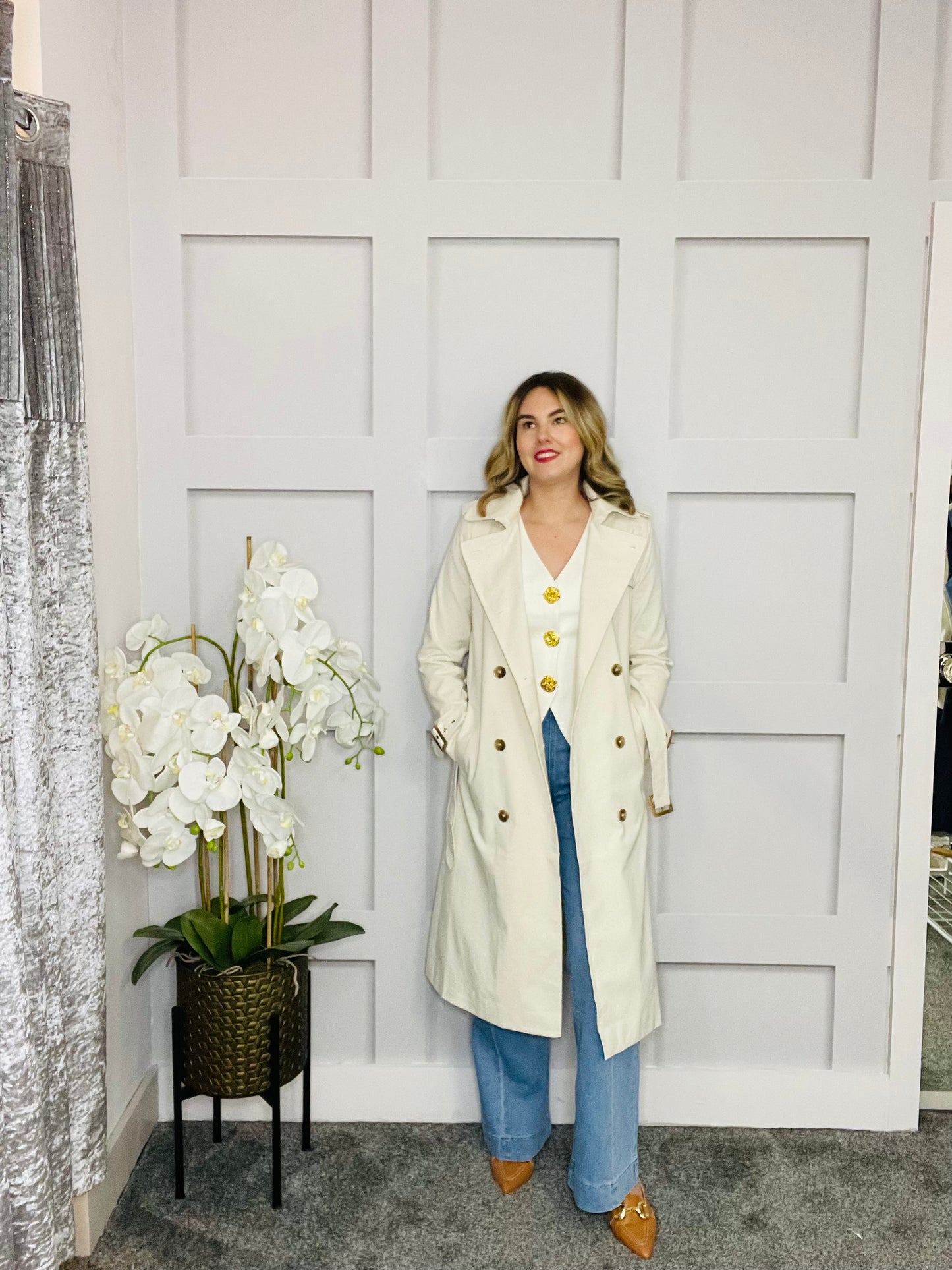 AASHI CREAM WAISTCOAT