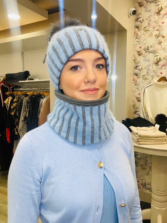 KARINA BLUE HAT SET