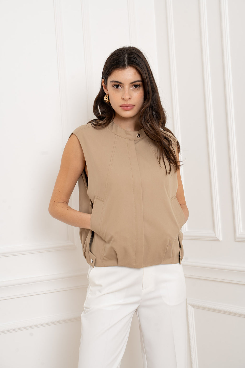 ANYA BEIGE GILET
