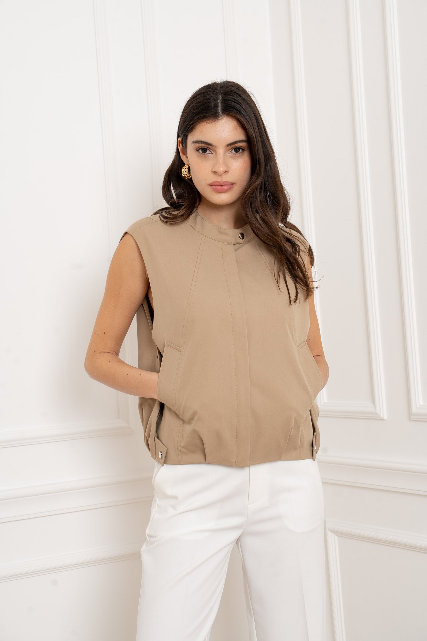 ANYA BEIGE GILET
