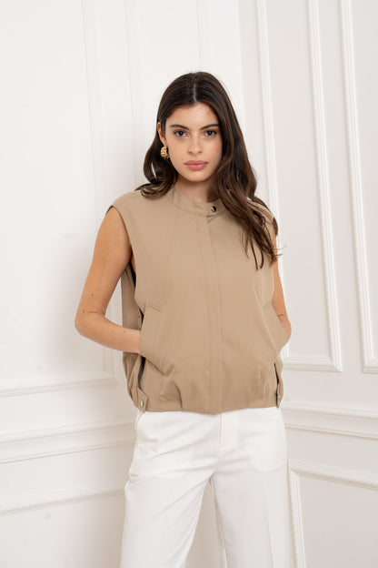 ANYA BEIGE GILET