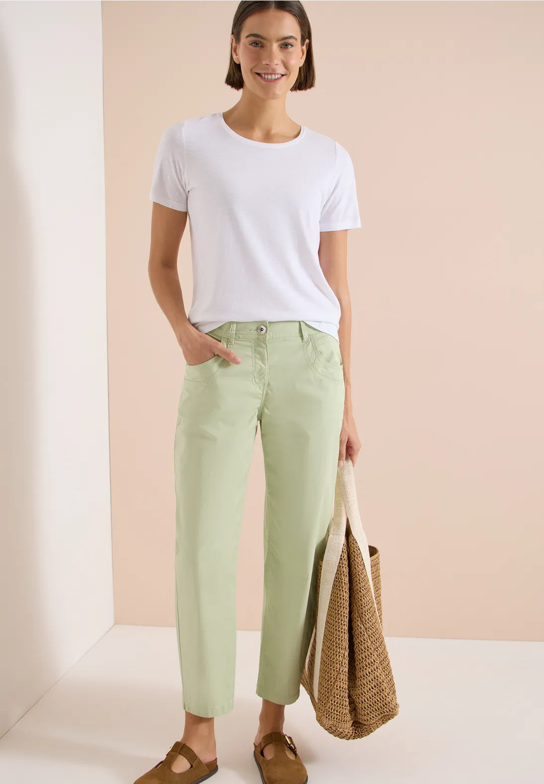 SCARLETT LIME TROUSERS