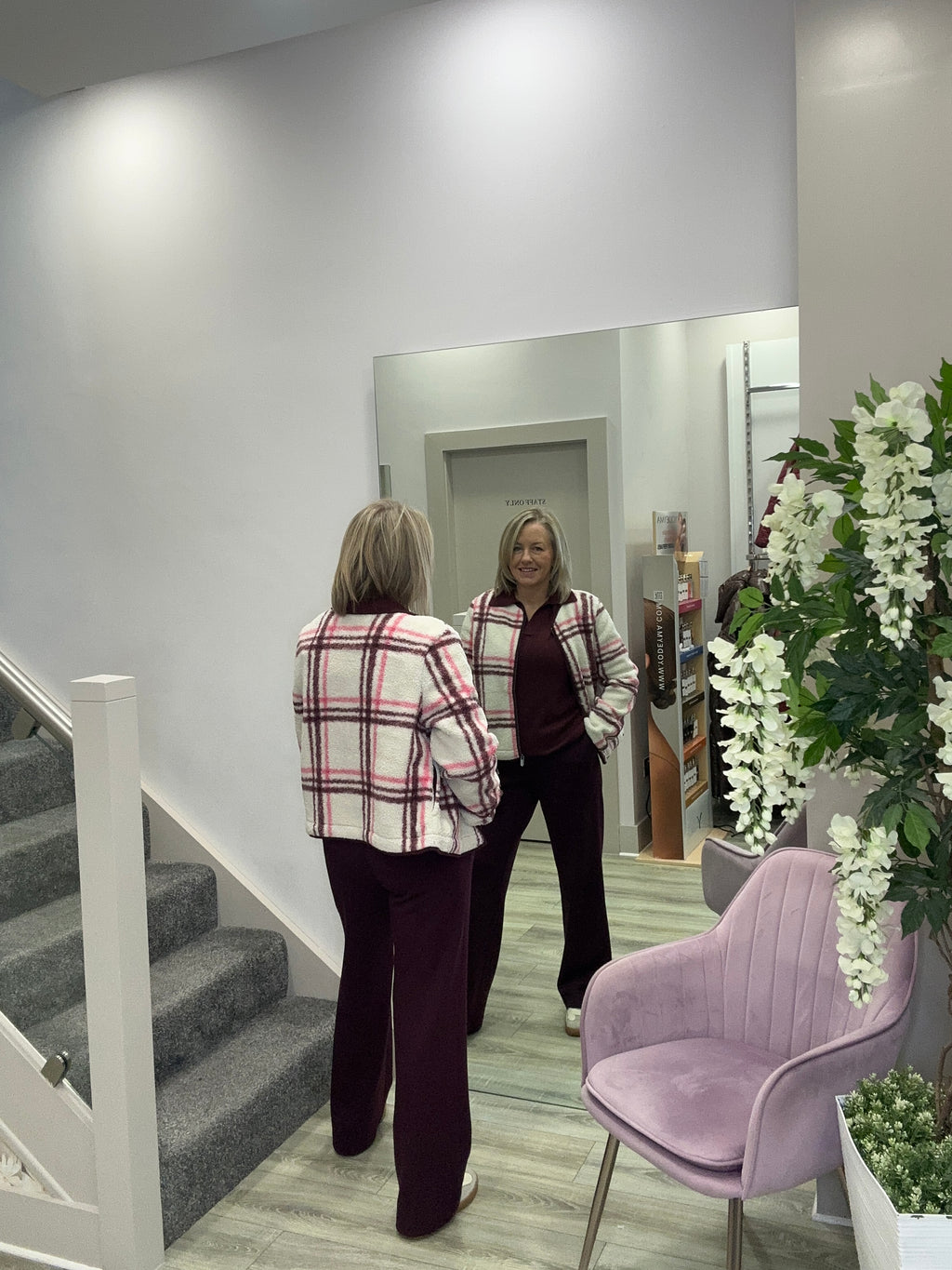 HARMINIA PRUNE TROUSERS