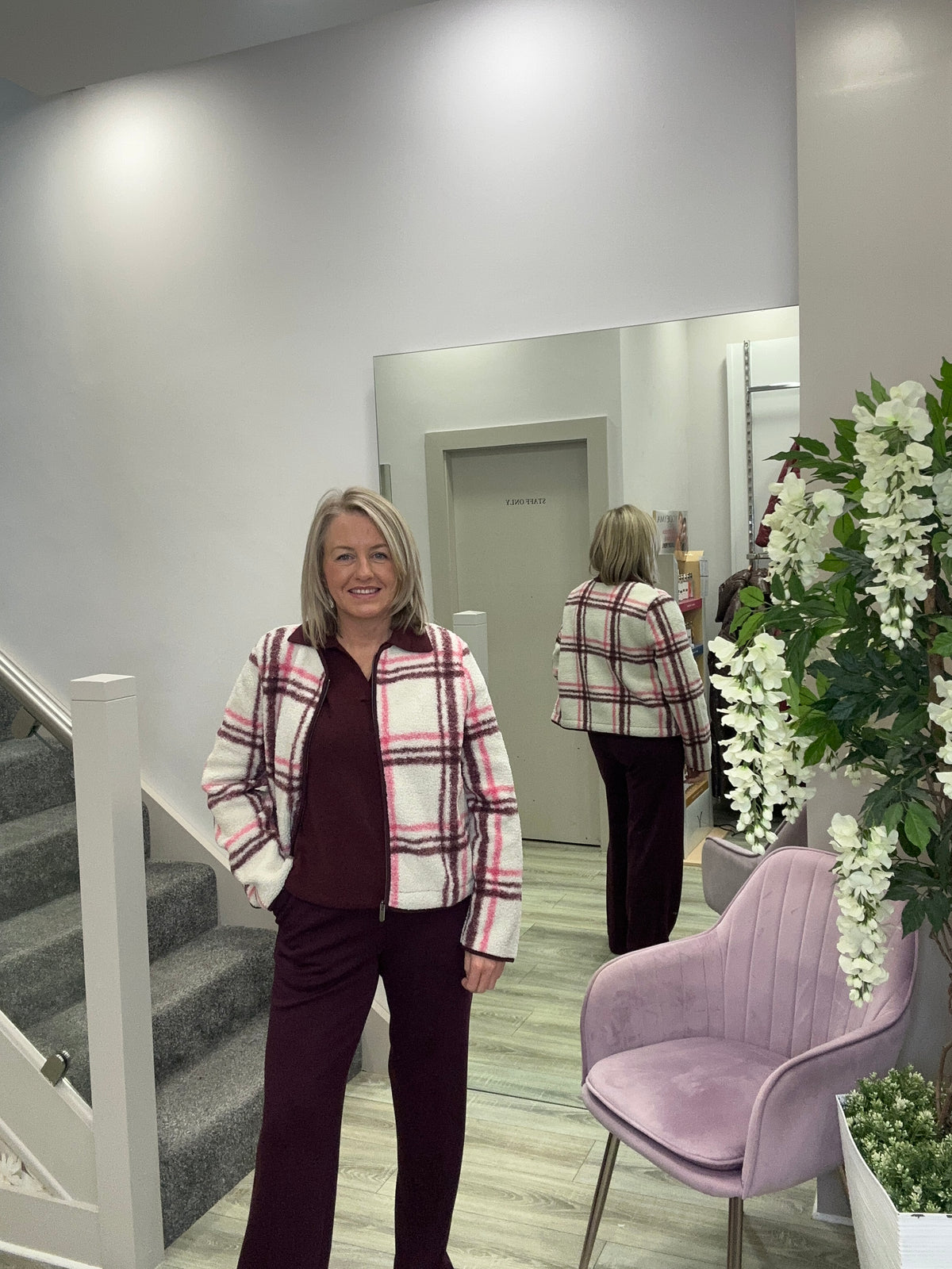 HARMINIA PRUNE TROUSERS