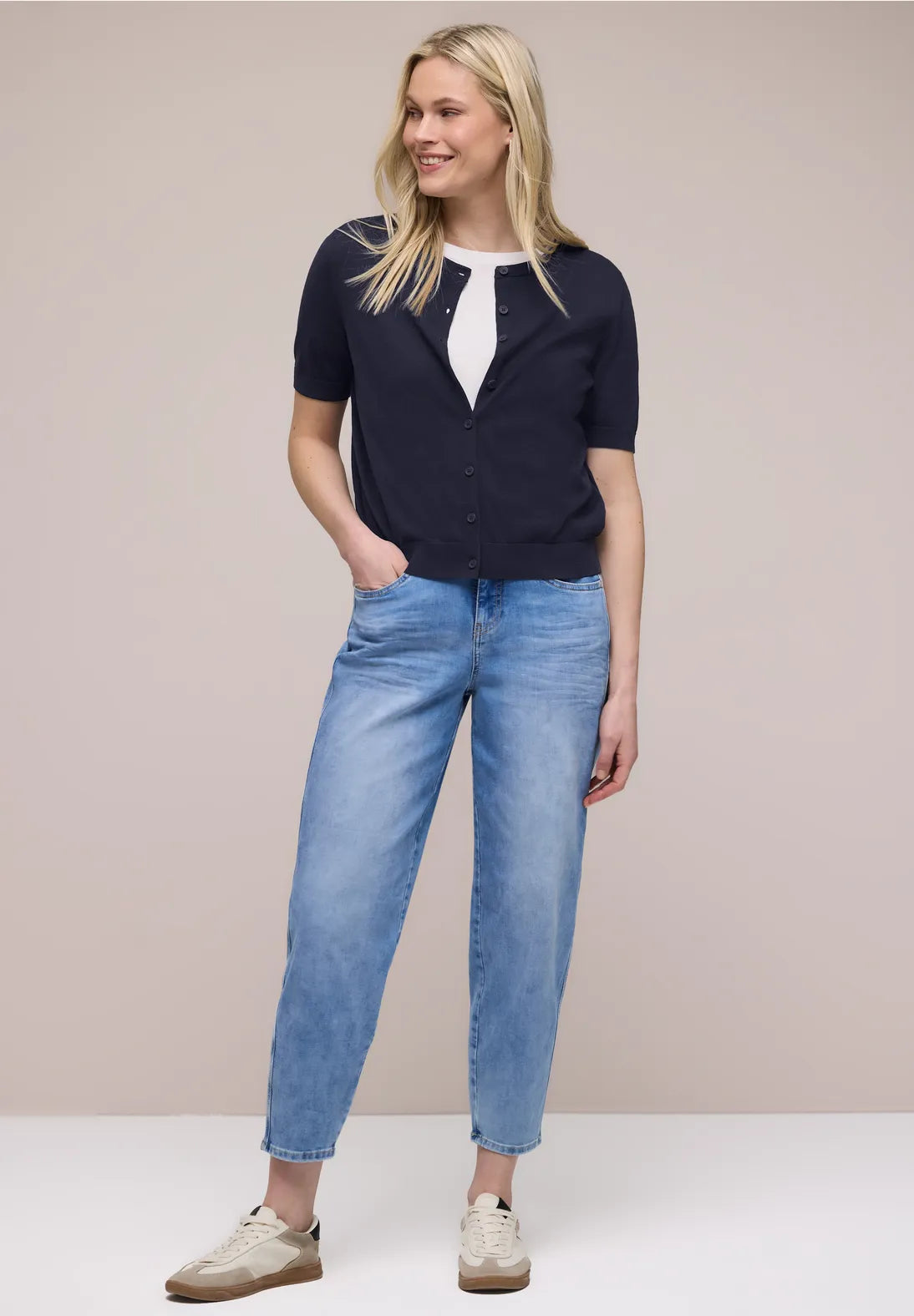 SHELLY NAVY CARDIGAN