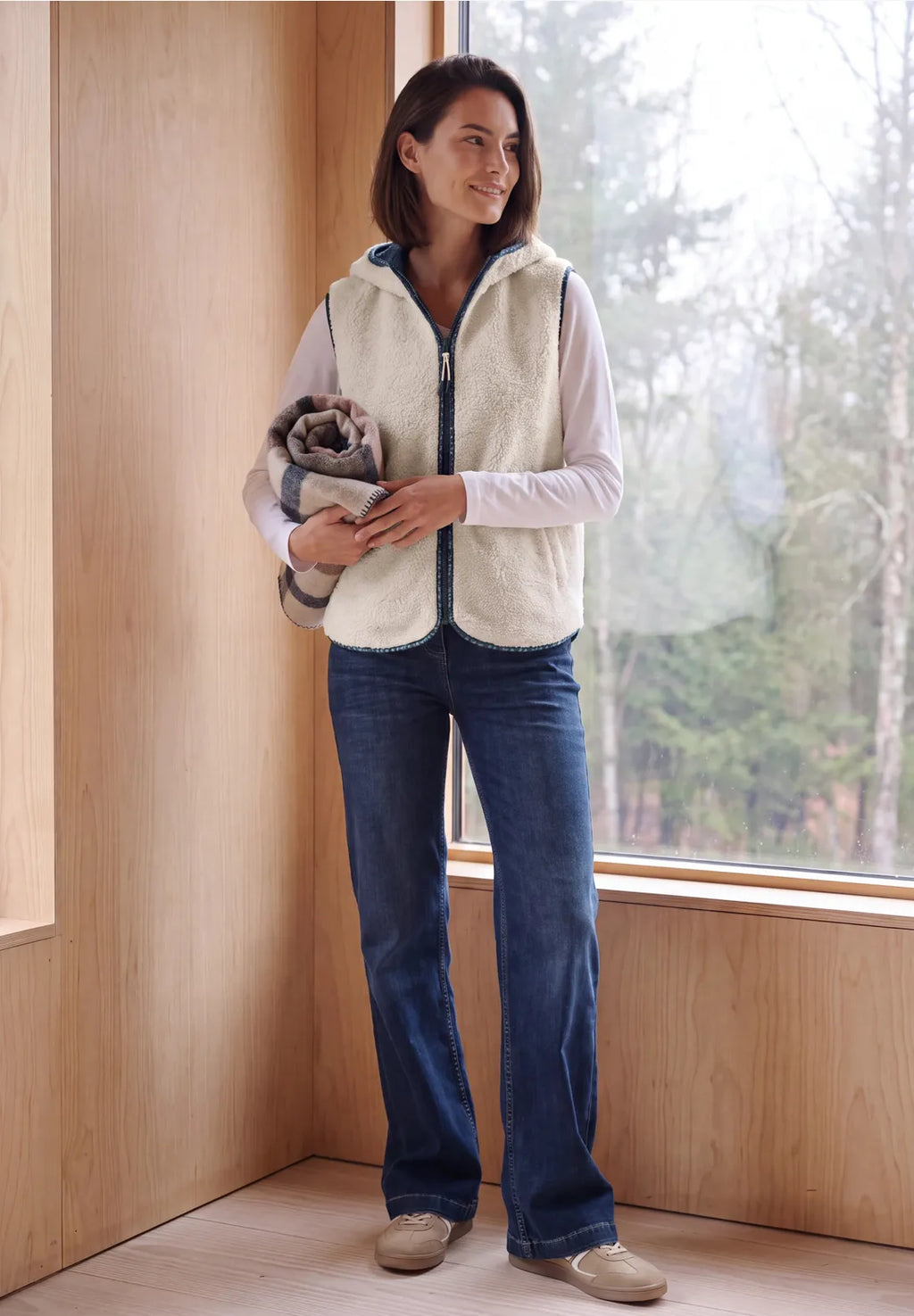 ALICE CREAM GILET