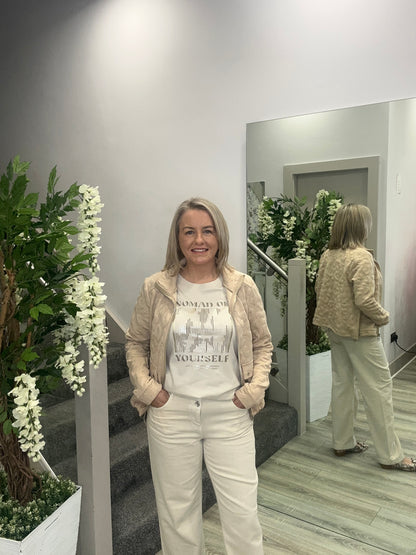ELIZA BEIGE TEE