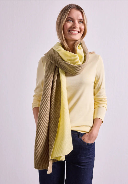 2 TONE LEMON SCARF