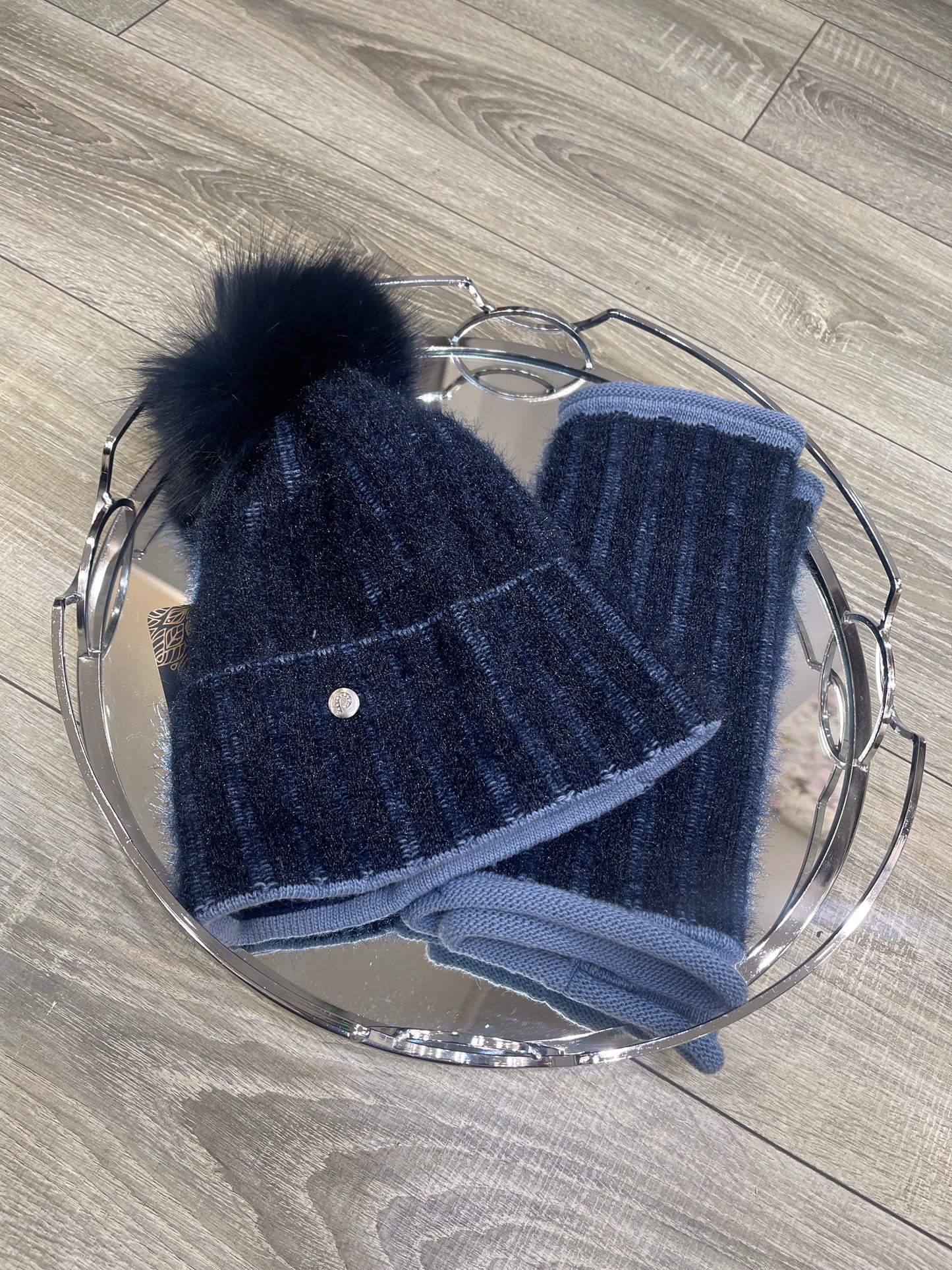 KARINA NAVY HAT SET