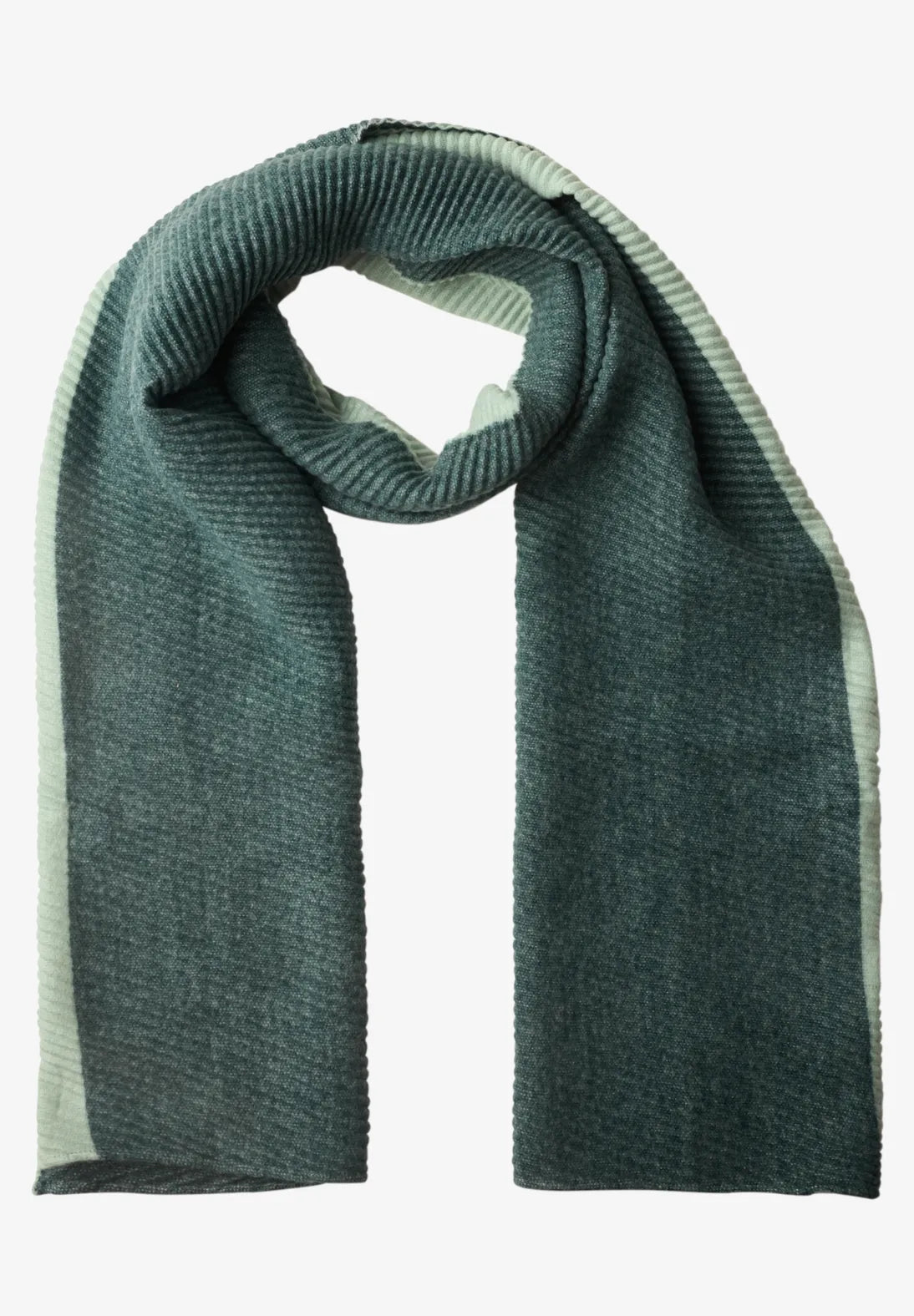2 TONE GREEN SCARF