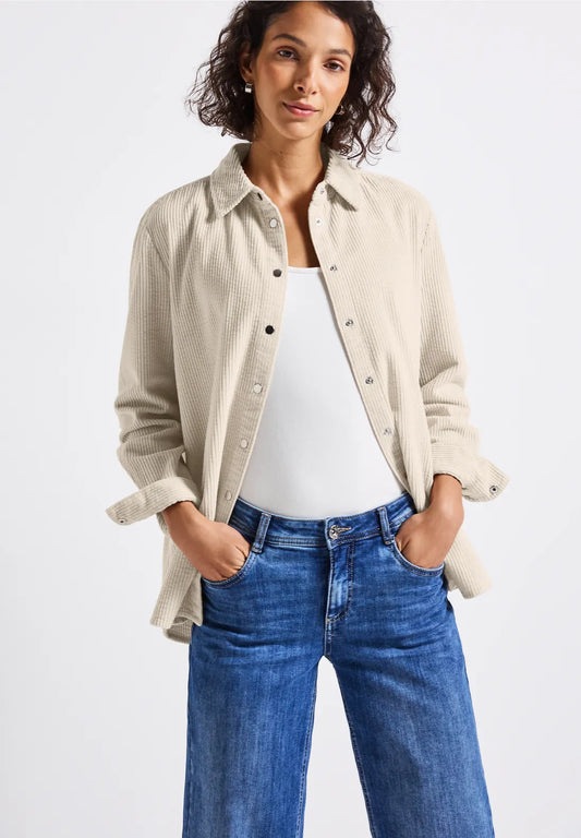 CORD CREAM SHIRT