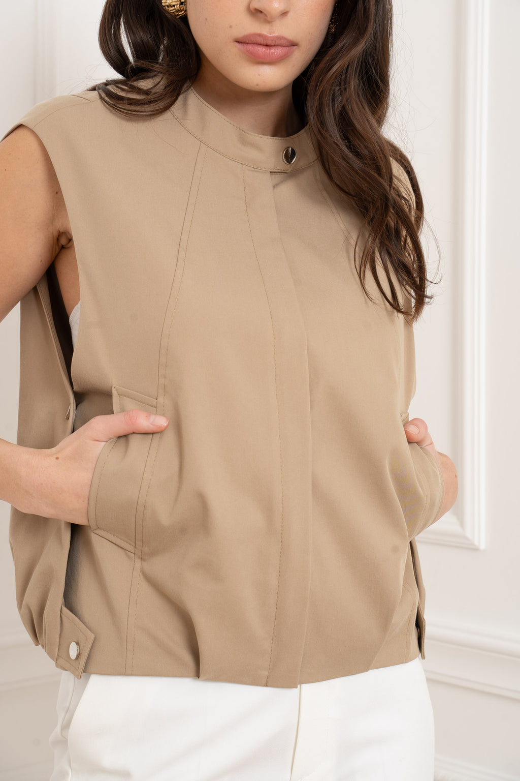 ANYA BEIGE GILET