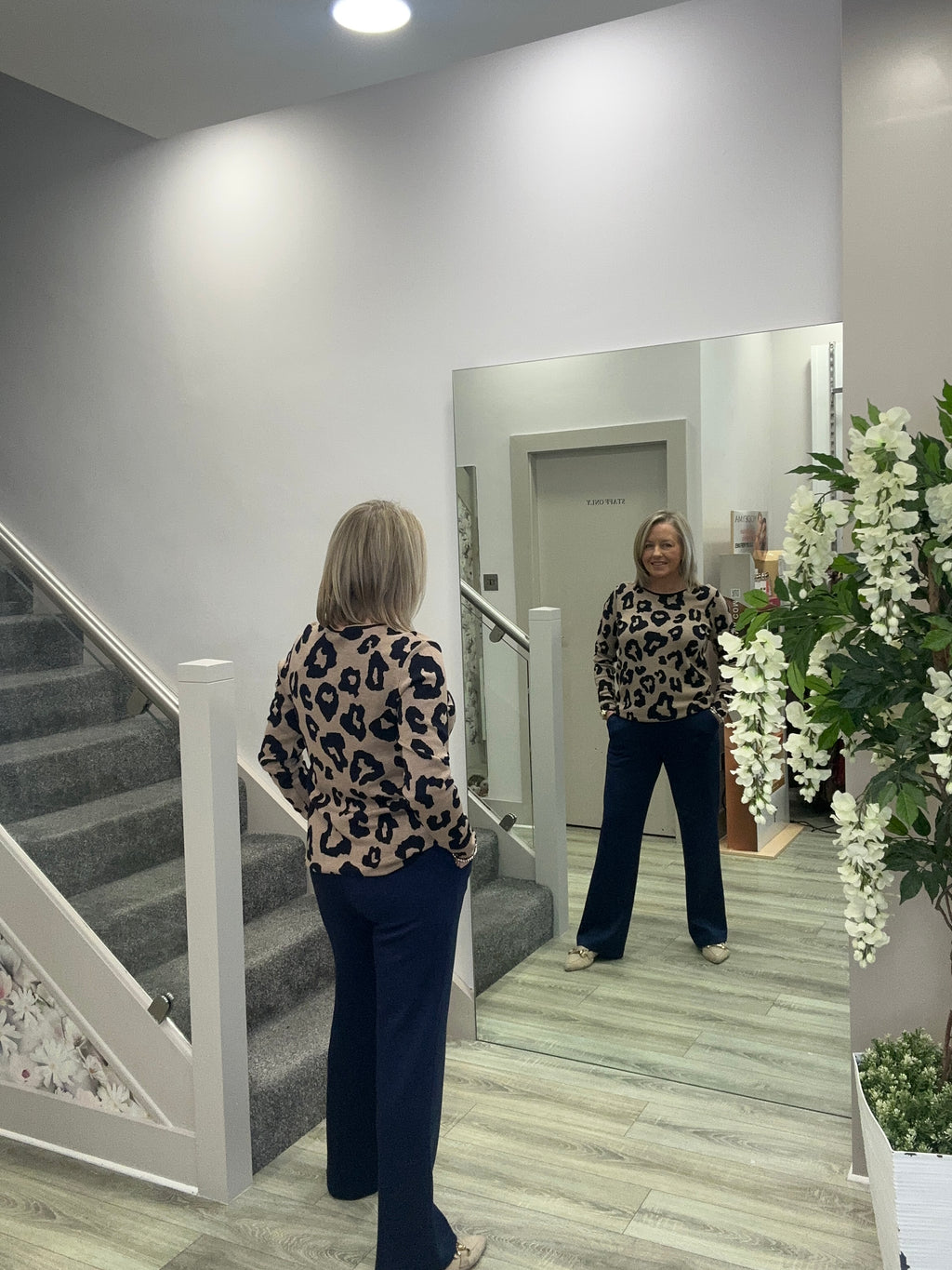 HARMINIA NAVY TROUSERS