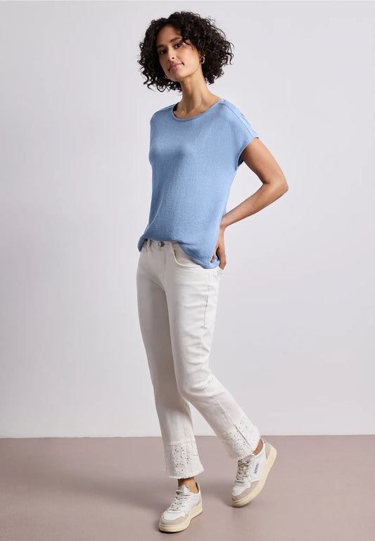 CHAZ BLUE TOP