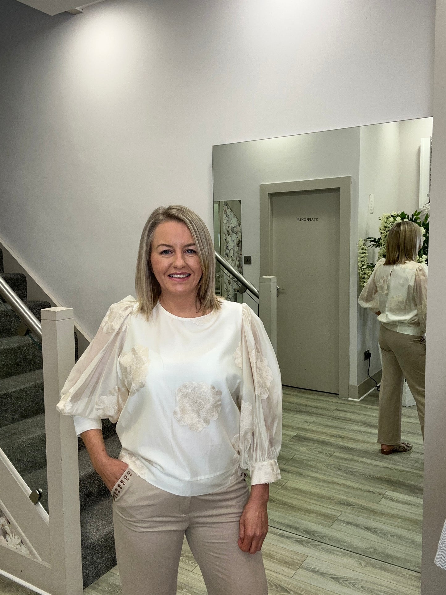 CAOBA CREAM BLOUSE