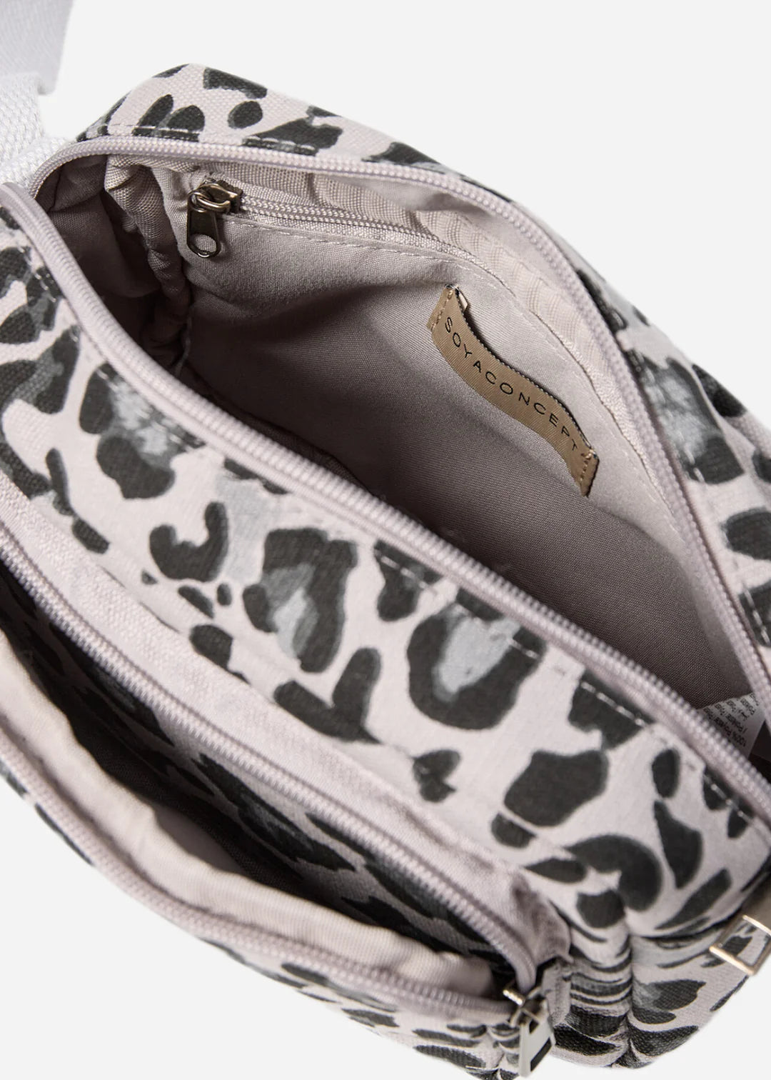 GREY ANIMAL PRINT BAG