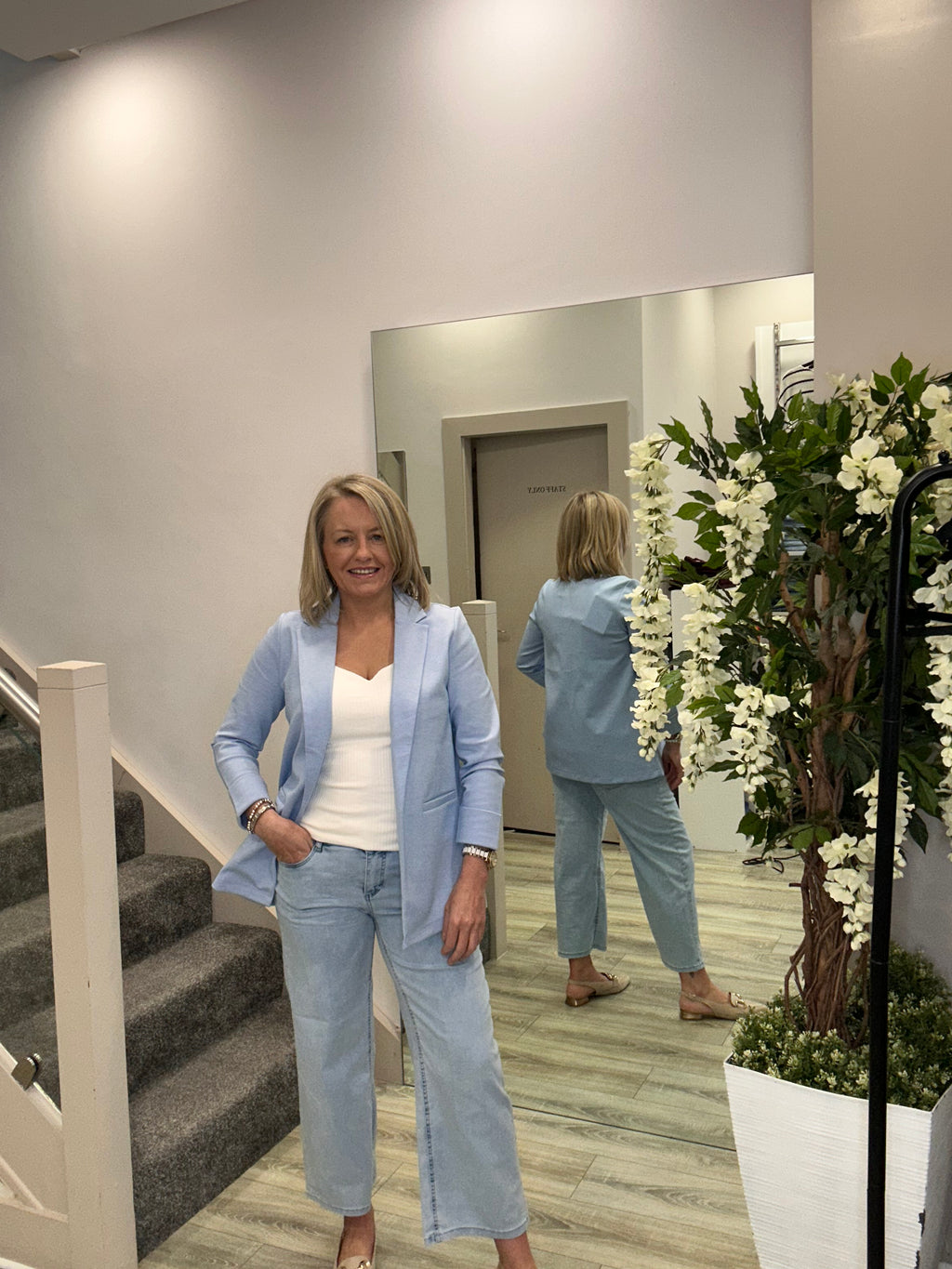MARIE BLUE BLAZER