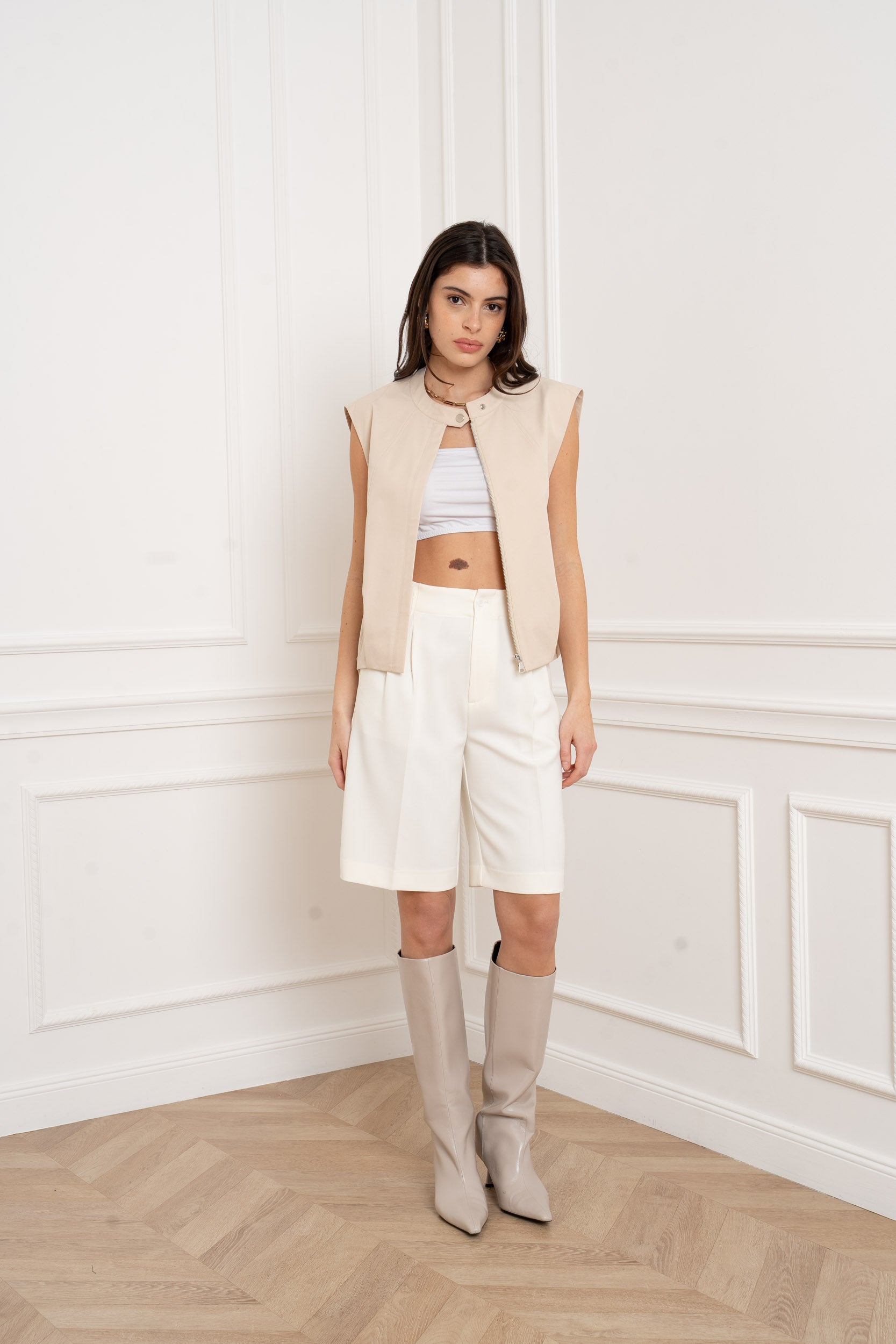 ANYA CREAM GILET