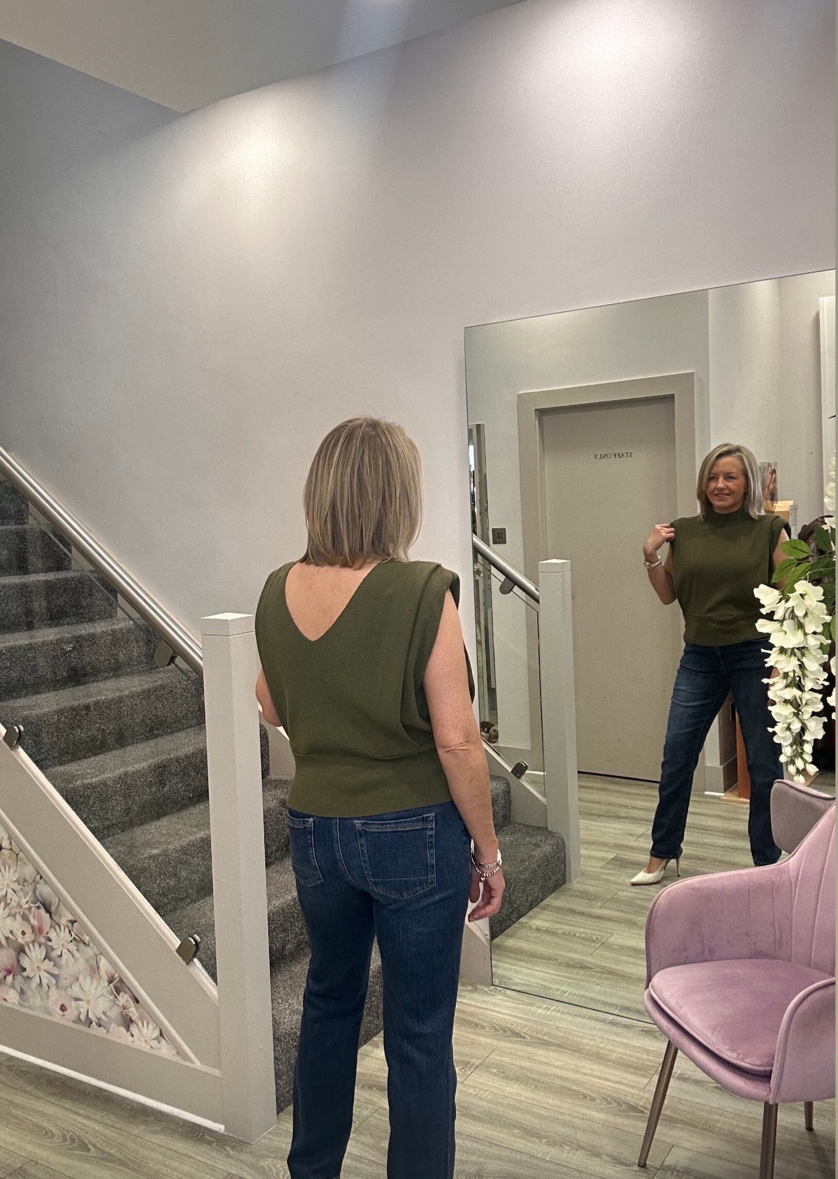 MARY KHAKI TOP