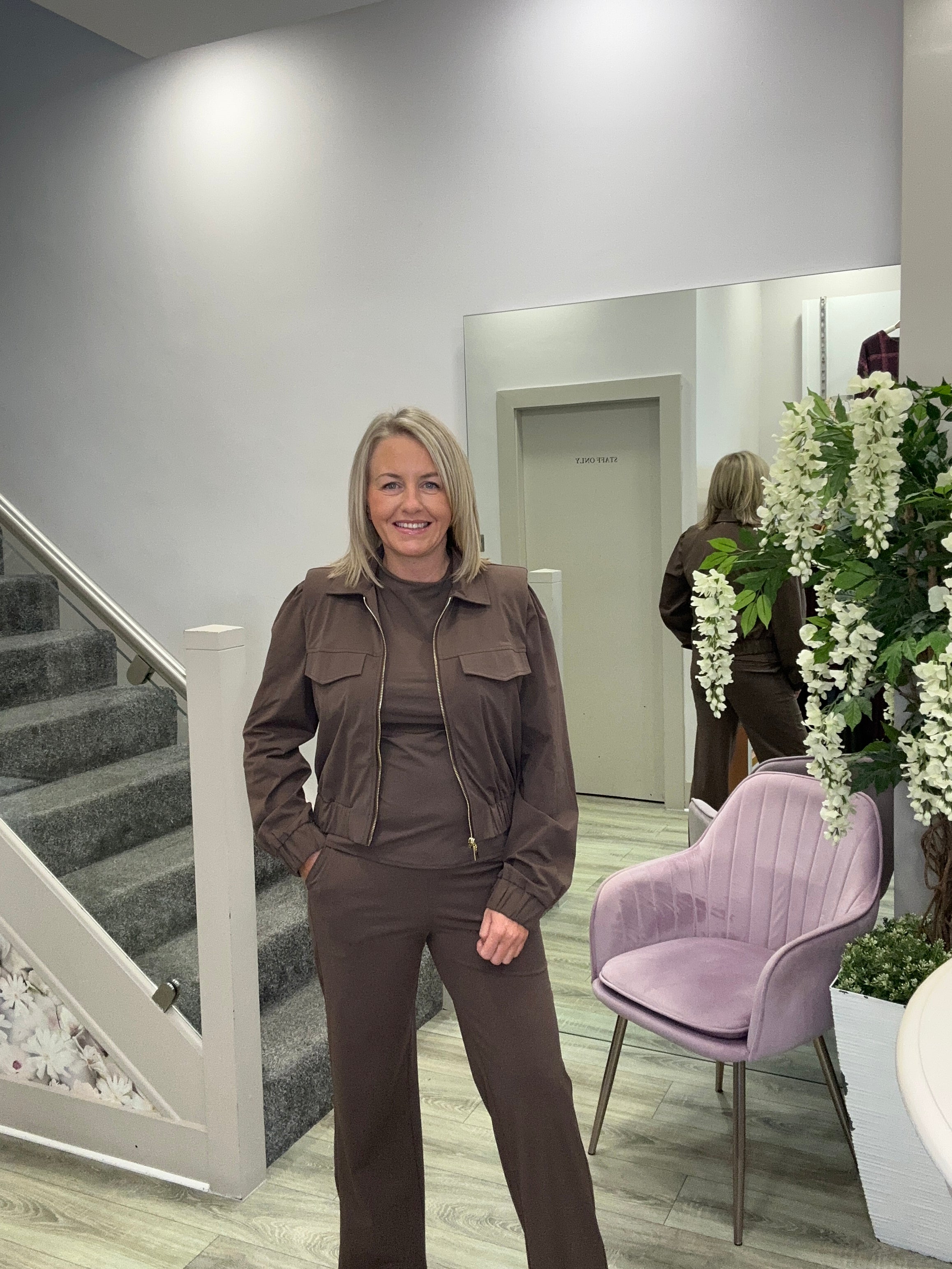 BRIGIT BROWN TOP