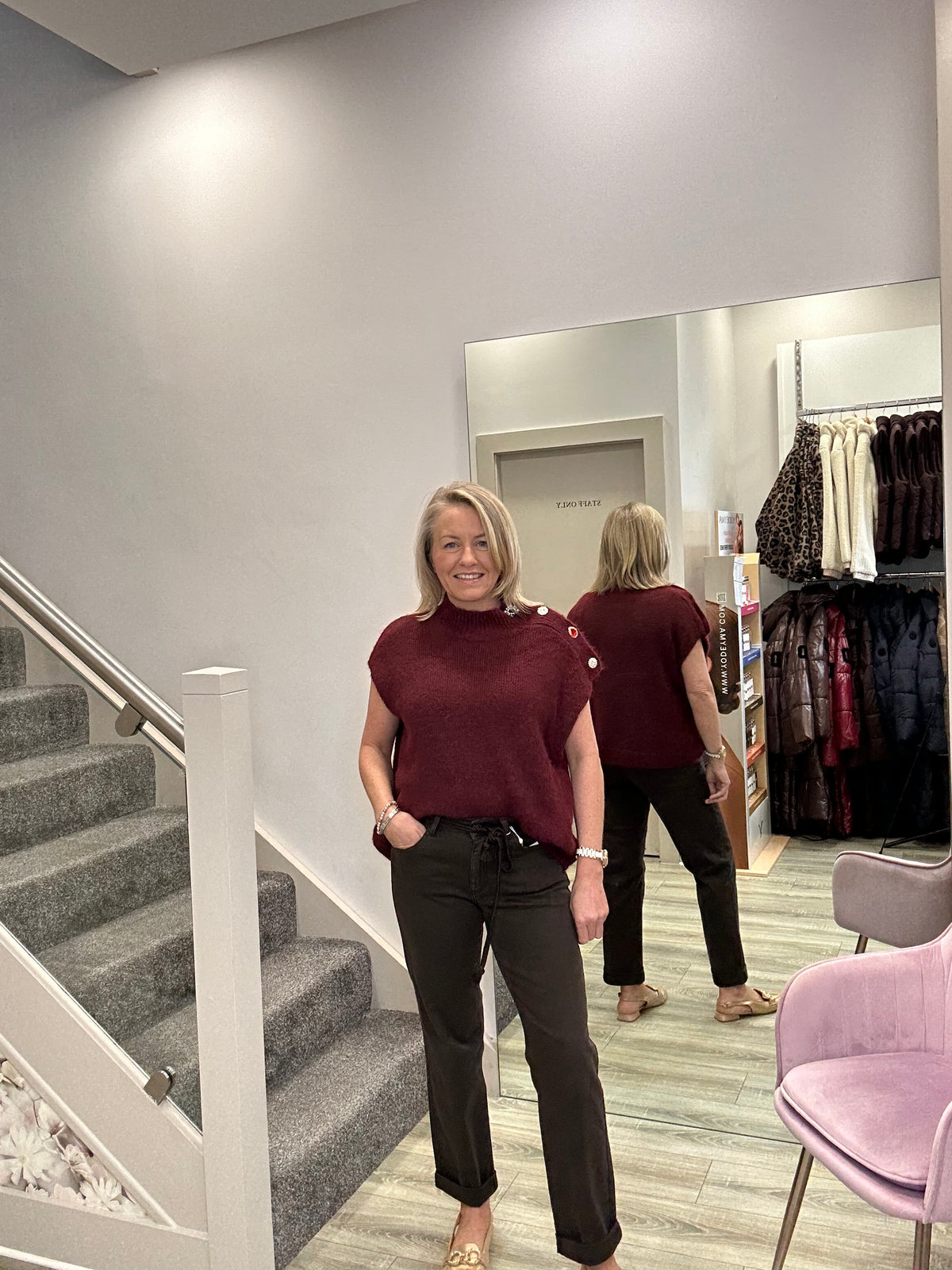 YETTA WINE KNIT