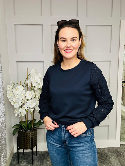 BECKY NAVY JUMPER