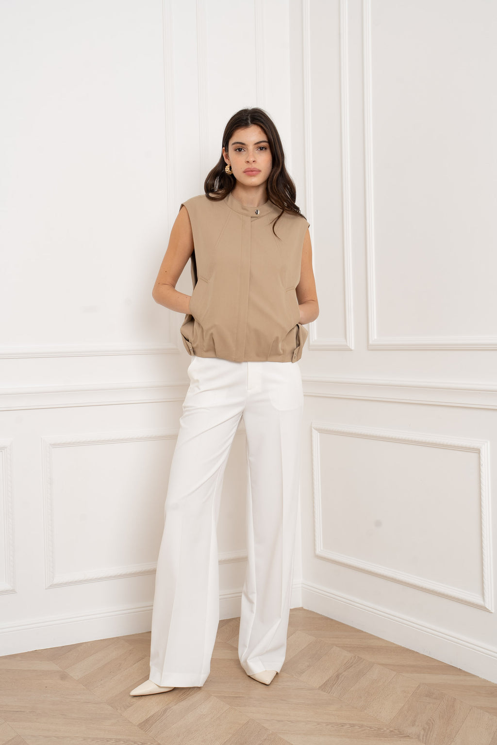 ANYA BEIGE GILET