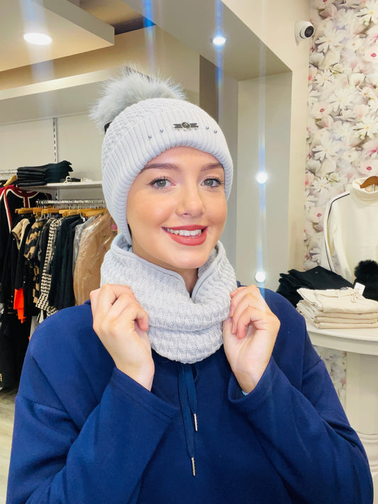 FRANIA GREY HAT SET