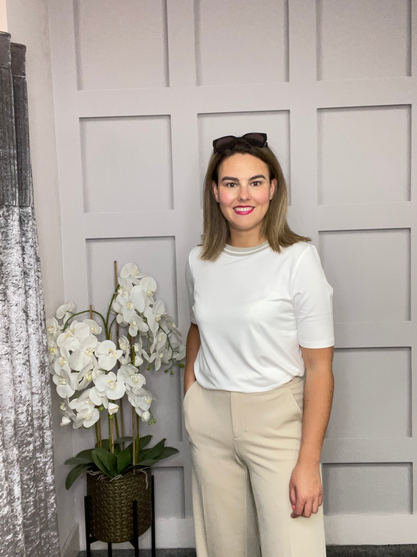 REBECCA CREAM TOP