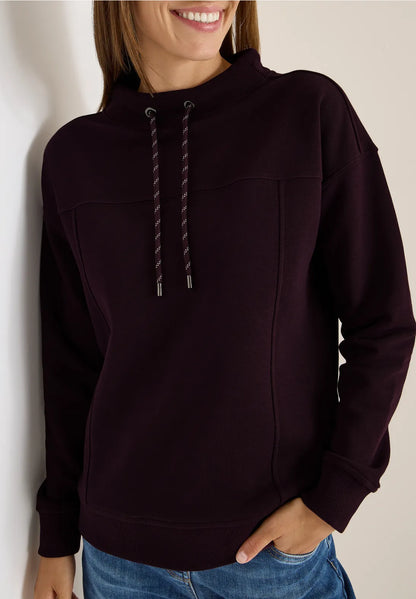 ABBEY WINE SWEATER