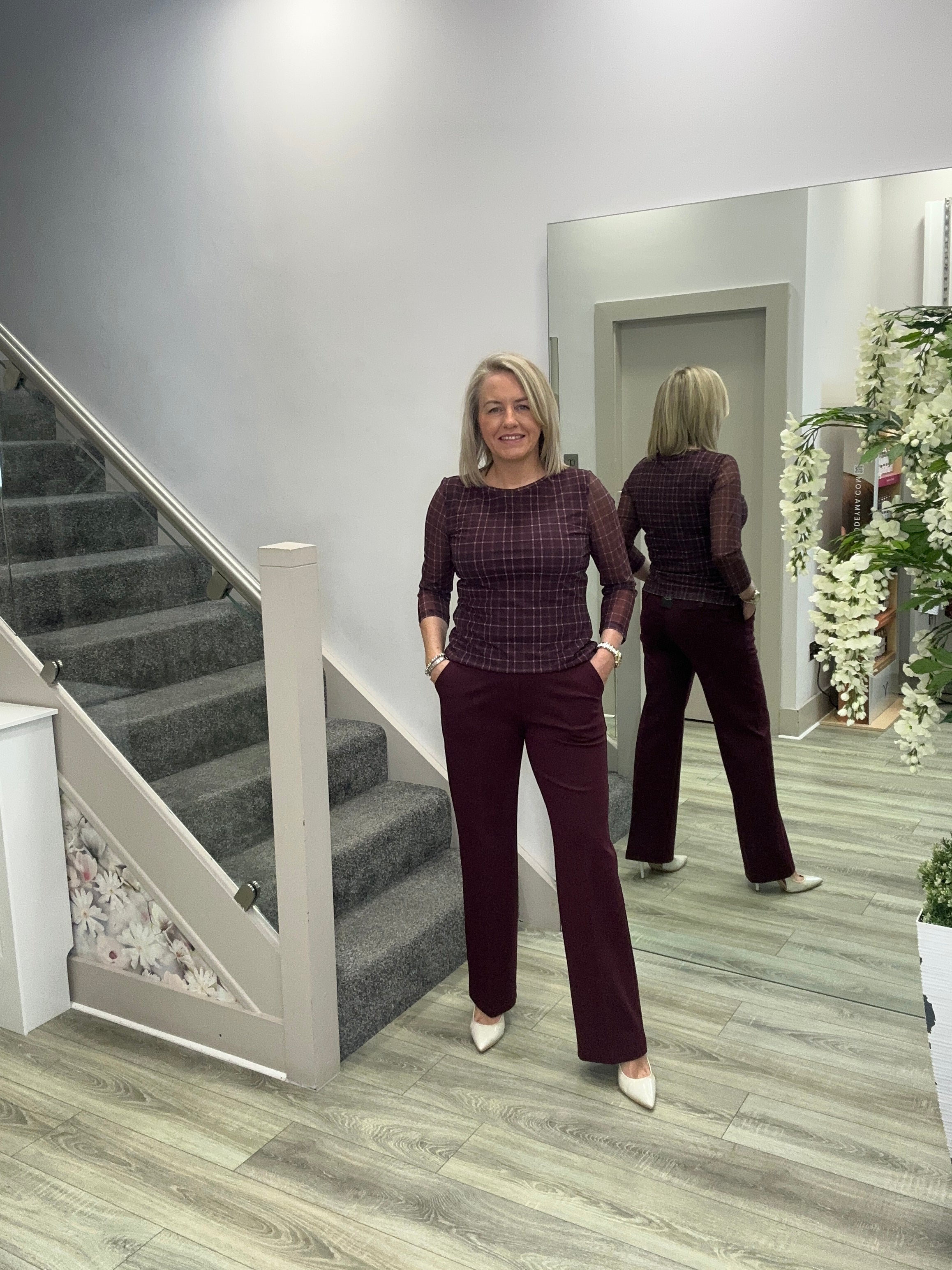 FORTEZA BURGUNDY TROUSERS