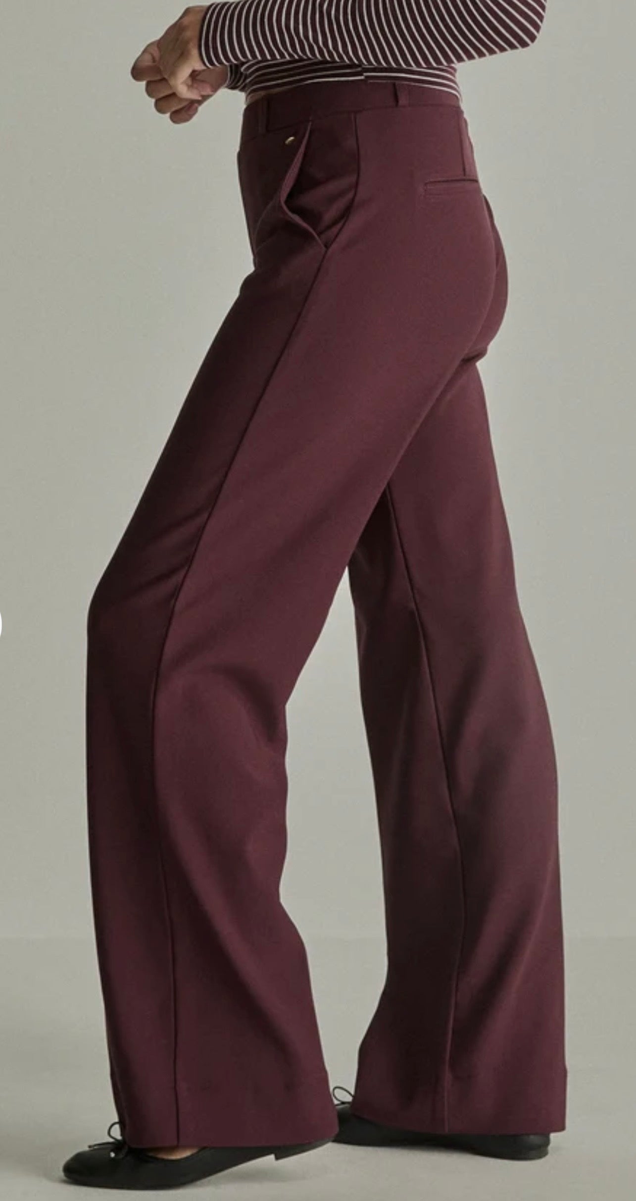 MIRA BURGUNDY TROUSERS
