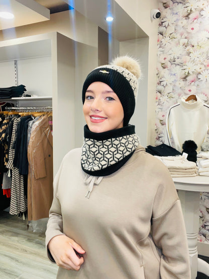 MARIA BEIGE HAT SET