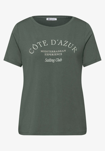 CHERRY KHAKI TEE