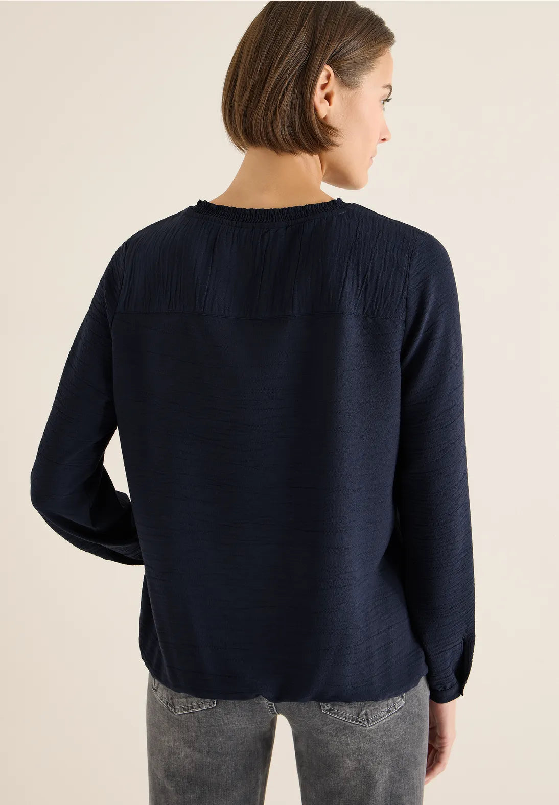 UNA NAVY BLOUSE