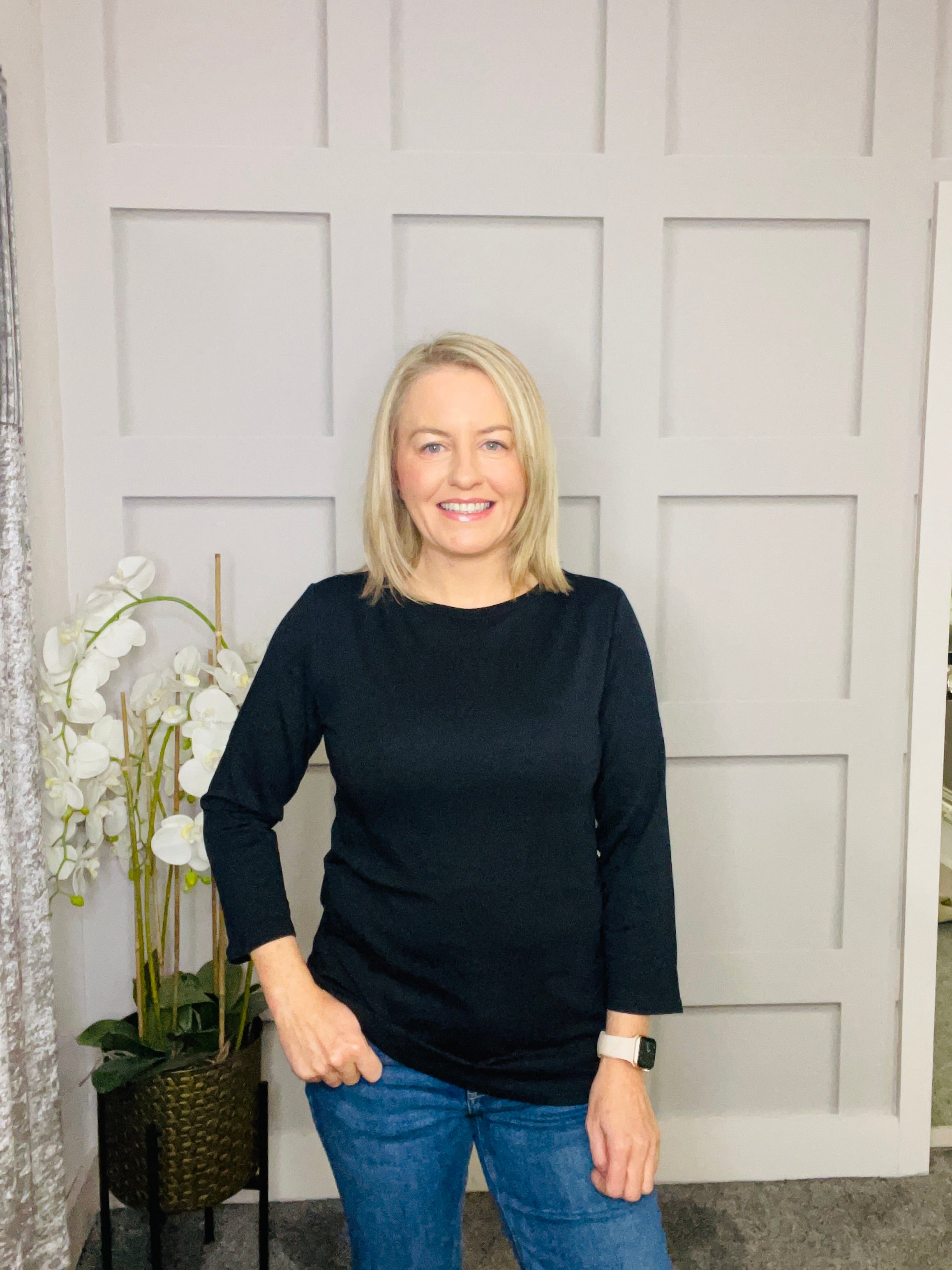 BOATNECK BLACK TOP