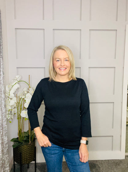 BOATNECK BLACK TOP