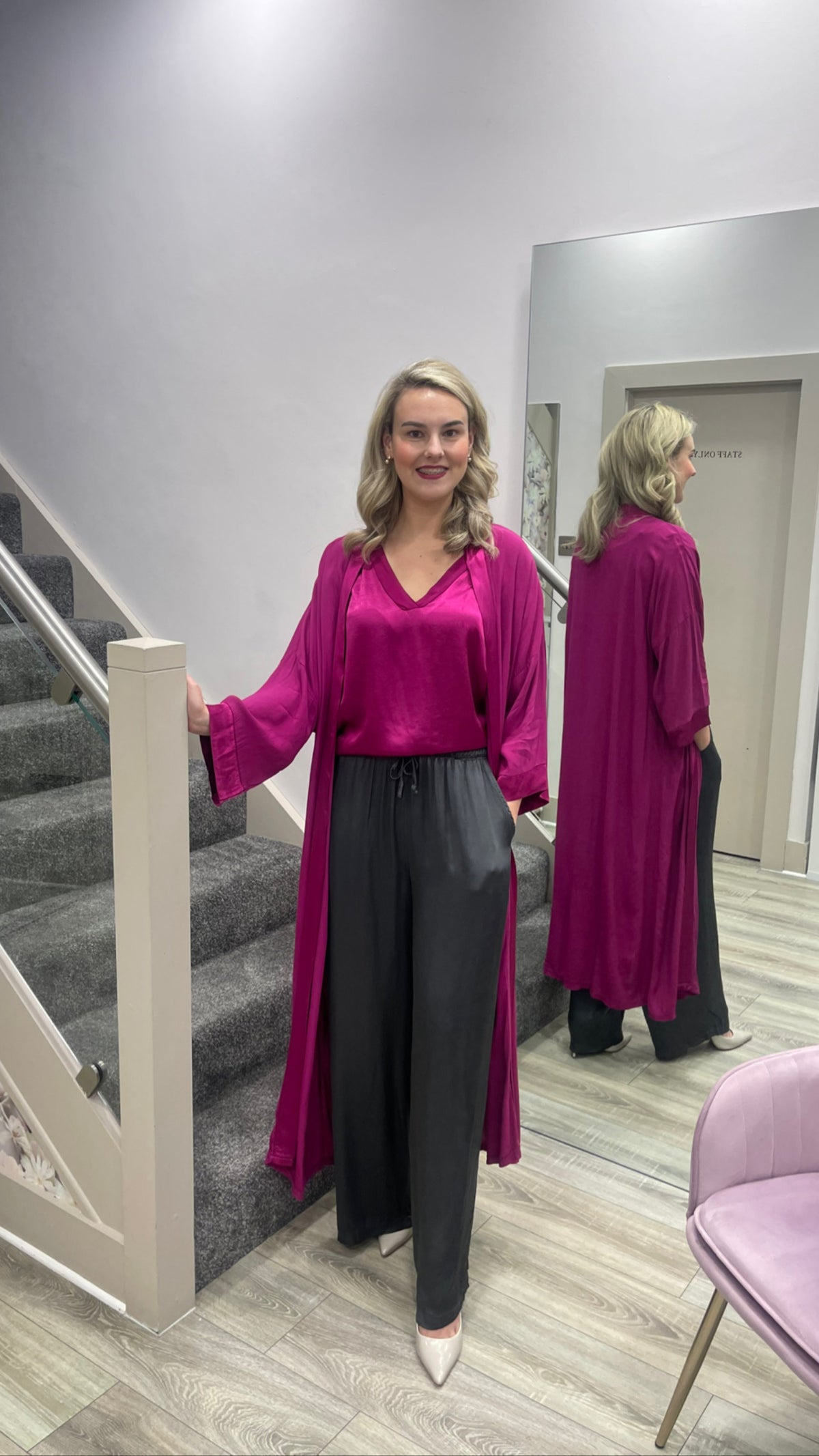 CORA MAGENTA KIMONO — The Fashion Boutique Cookstown N.Ireland