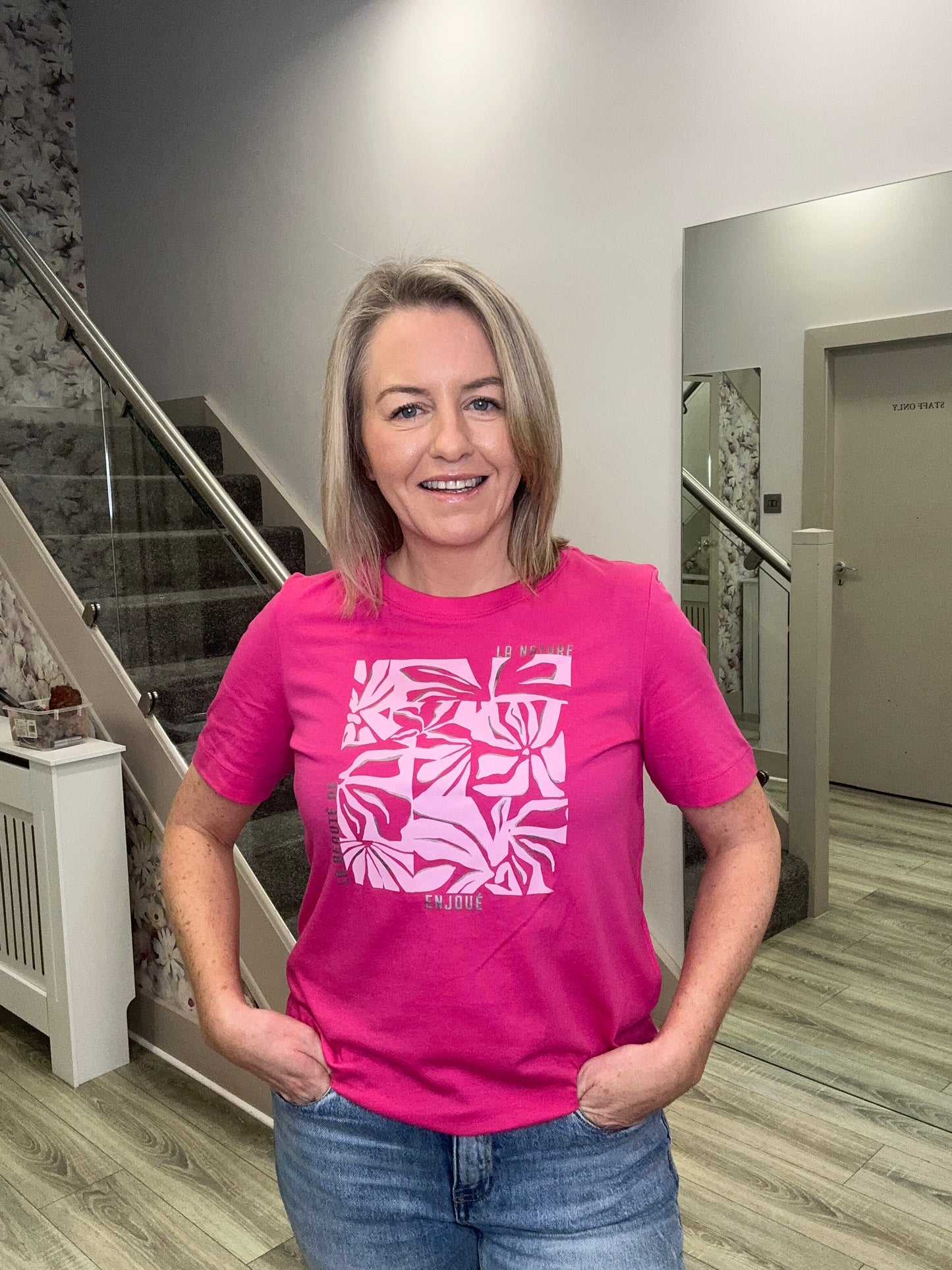 FLEUR PINK T-SHIRT