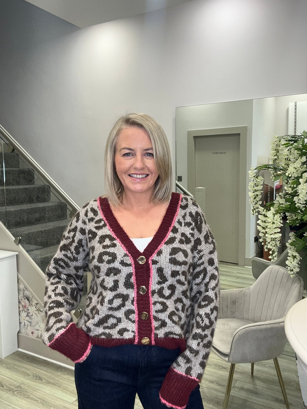 YOKO WINE CARDIGAN