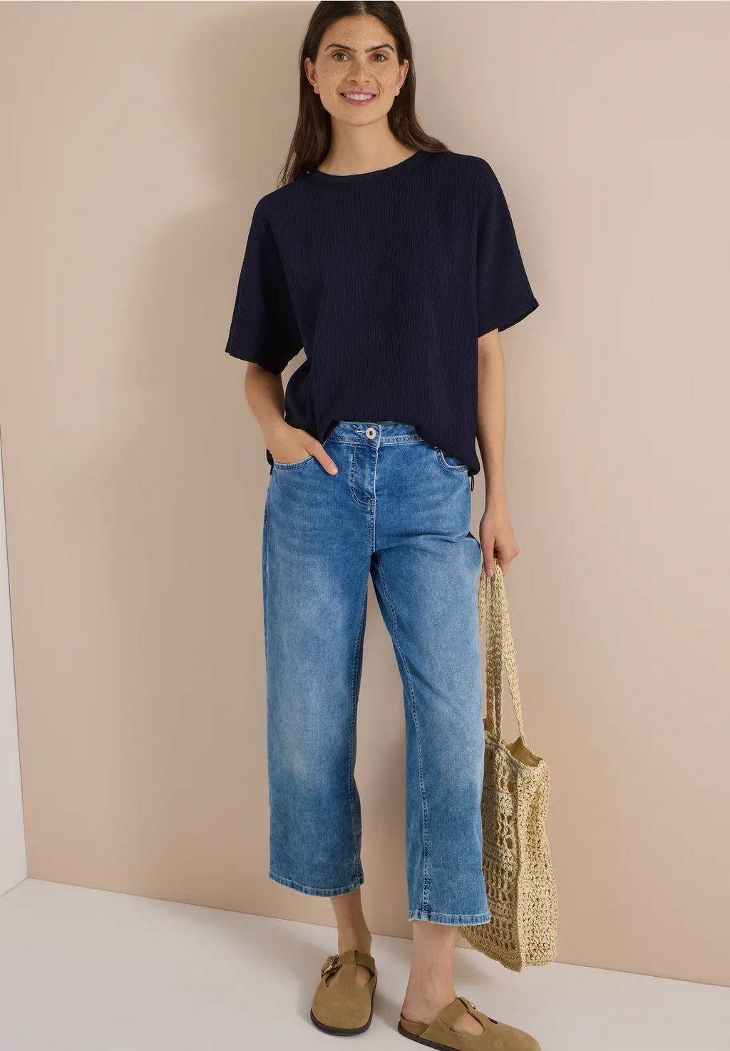 MONROE NAVY TOP