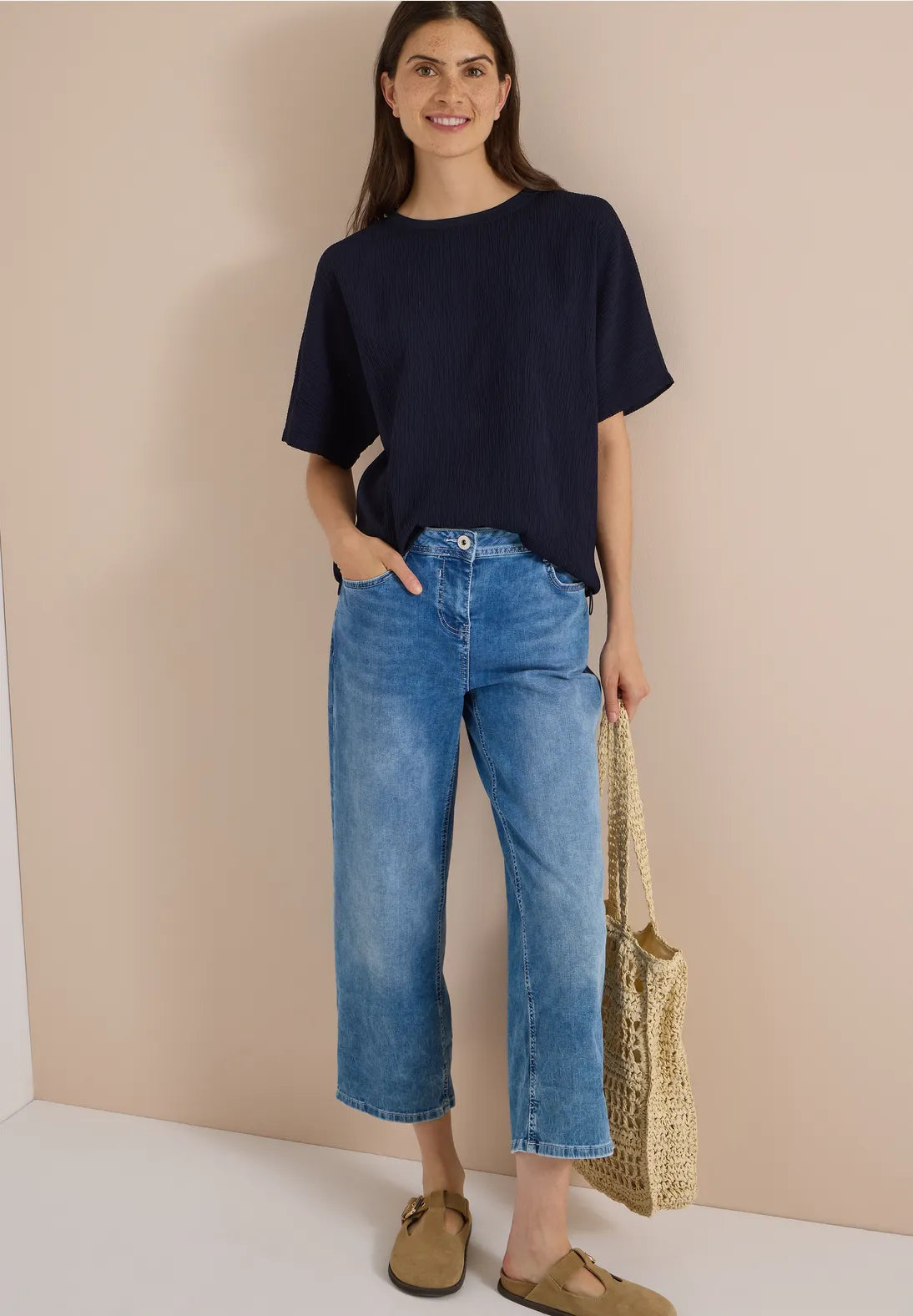 MONROE NAVY TOP