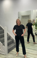 BOB BLACK CORD TROUSERS