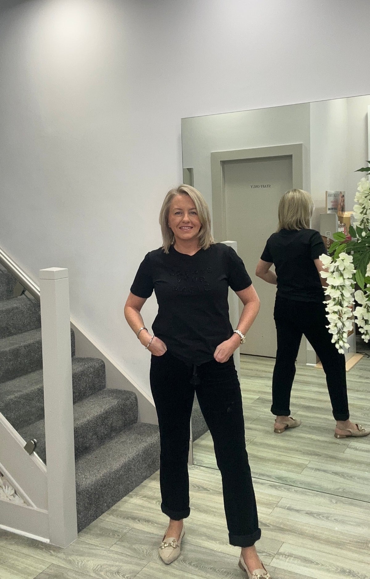BOB BLACK CORD TROUSERS